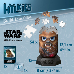 Ravensburger - 3D пазл Hylkies: Чубакка 54 элемента. 010166 / артикул   010166  / GTIN 4005555010166