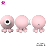 Вакуумный клиторальный стимулятор Octopi (3 реж. вибрации, 6 реж. вакуума) (Цвет: нежно-розовый)