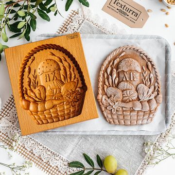 Пряничная форма Пасхальная корзинка с куличом