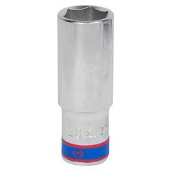 KING TONY (423520M) Головка торцевая глубокая шестигранная 1/2", 20 мм