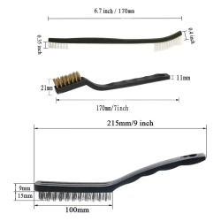 Набор стальных щеток мини-щетка для чистки набора щеток, 9 штук