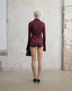 Шелковая рубашка Silk Vinous