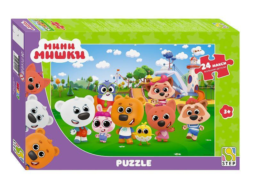 Макси-пазл 24эл. "Мини мишки" (0+ Медиа) (Степ пазл)