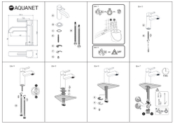 Смеситель для раковины Aquanet Minima AF130-10C