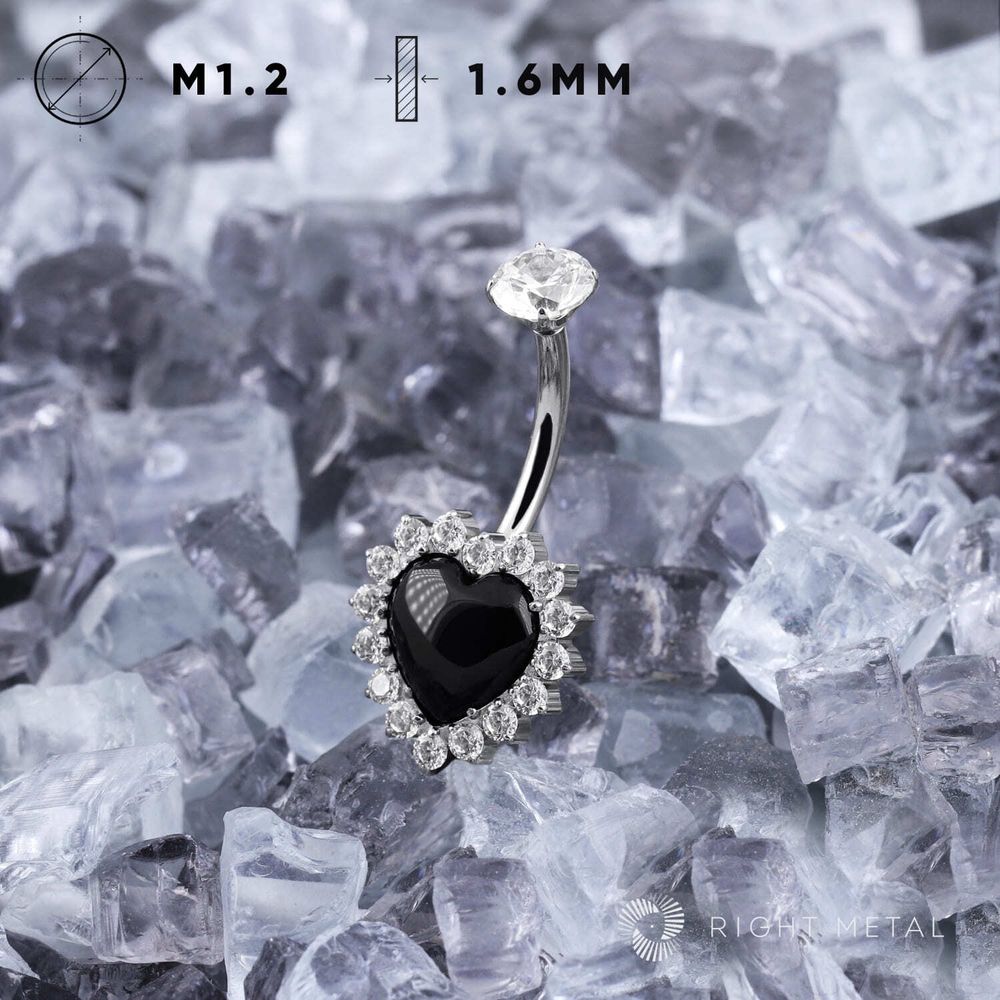 Банан Jasmine Heart Black Onyx &amp; Crystal