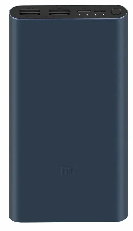 Внешний аккумулятор Xiaomi Mi Power Bank 3 Fast Charge 10000 (PLM13ZM) Black