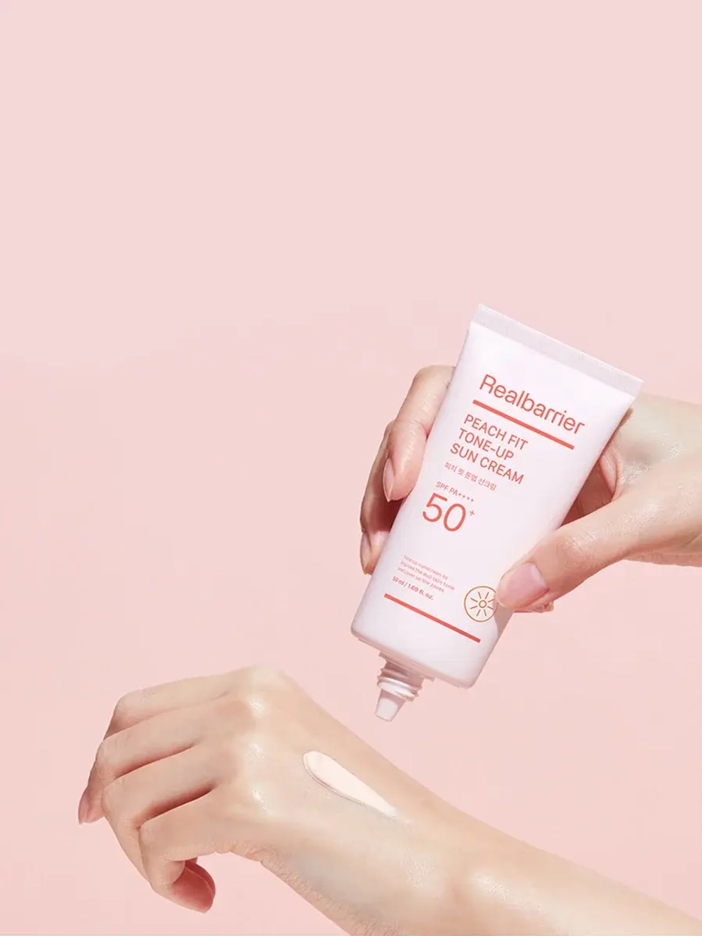 Real Barrier Тонирующий солнцезащитный крем SPF50 Peach Fit Tone-Up Sun Cream 50 мл