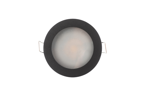 DK3012-BK Встраиваемый светильник влагозащ., IP 44, 50 Вт, GU10, черный, алюминий