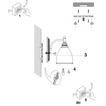 Бра 1*E27 A9518AP-1BA античный чёрный Bonito Arte Lamp