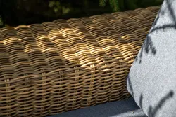 "Капри" трансформирующаяся лаунж-зона из искусственного ротанга, цвет соломенный