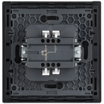 FORTE&PIANO Выключатель 1-клавишный проходной с индикацией 10А FP604M металл шампань IEK