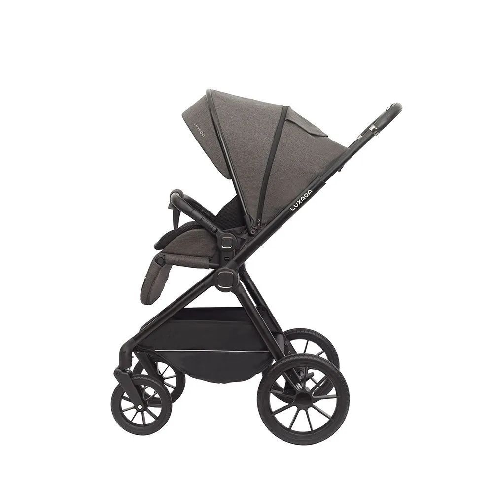 Прогулочная коляска Luxmom A2 ,Телескопическая ручка/серый