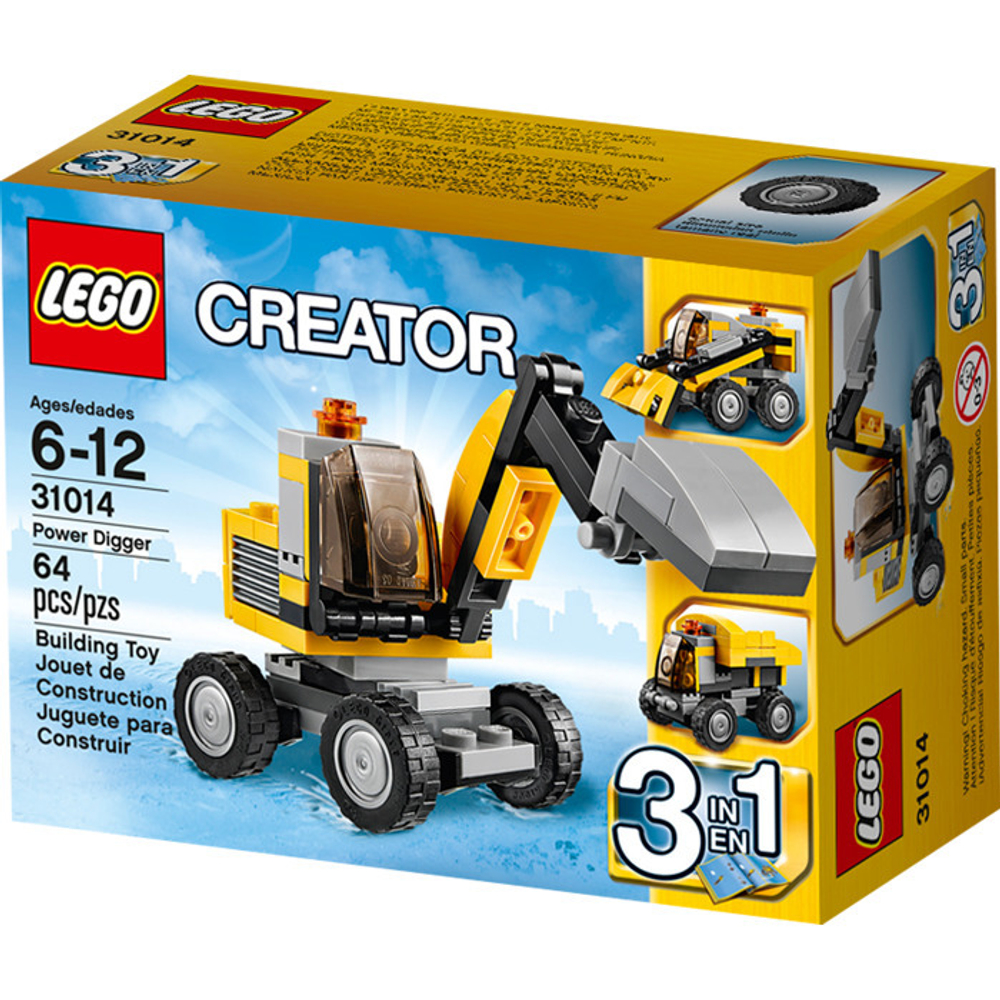 LEGO Creator: Мощный экскаватор 31014 — Power Digger — Лего Креатор Создатель