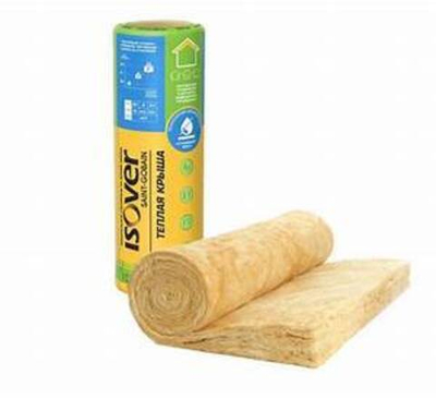 Утеплитель 100х1220х4100мм Изовер Теплая Крыша Стронг 5м2 рулон