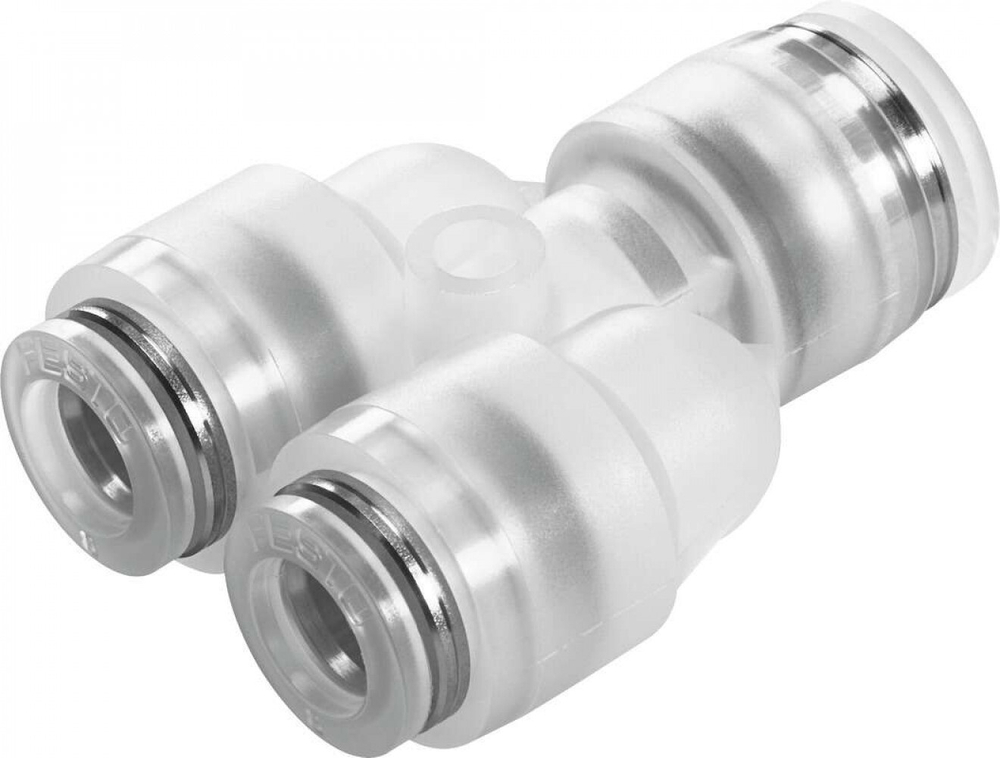 Разветвитель цанговый, переходной Festo NPQP-Y-Q8-Q6-FD-P10 (комплект 10 шт)