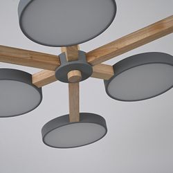 Люстра на штанге Imperiumloft TURNA Gray TURNA-B01