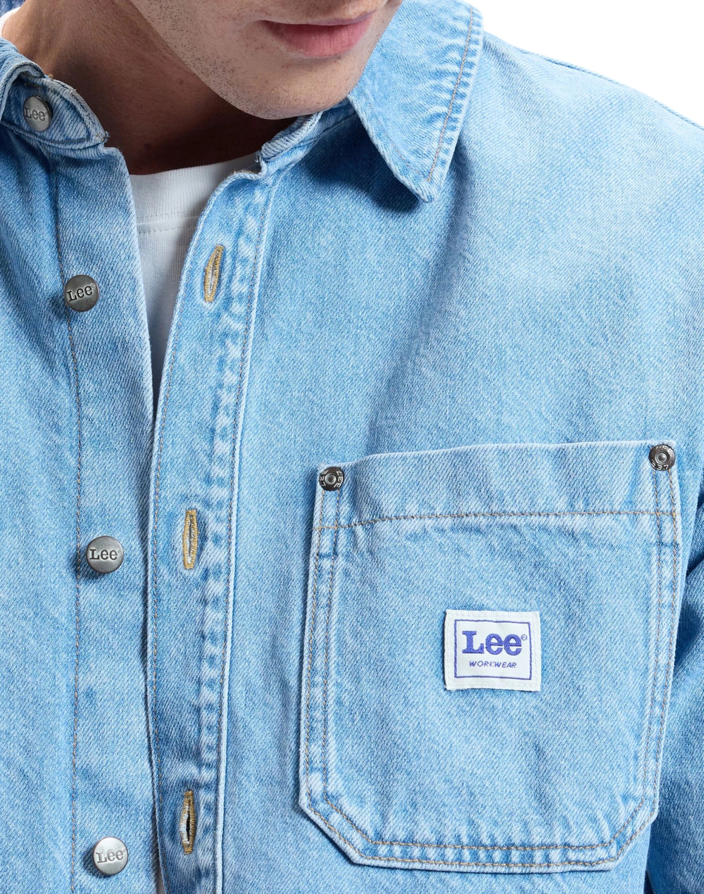 Рубашка мужская LEE SS WOKWEAR SHIRT JUST ME