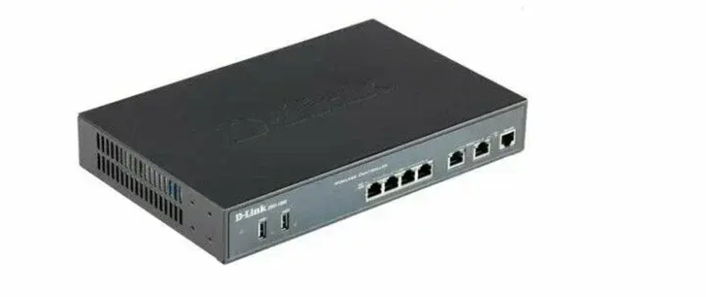 Сетевое оборудование D-Link DWC-1000/C1A PROJ Беспроводной контроллер с 6 портами 10/100/1000Base-T и 2 USB-портами