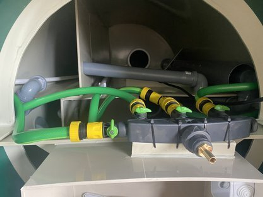 Станция биологической очистки Экобак 8/500 аэро Экогрупп ДВ 1700/1350 л./ 1500 л. в сутки / 7-8 чел. (1250x1250x2040см;) - арт.561169