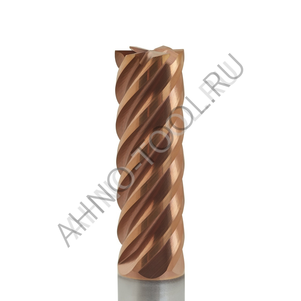 Фреза твердосплавная концевая  14мм (L=75, l=35, хв=14) Z6 45° по стали, нержавеющей стали, чугуну B