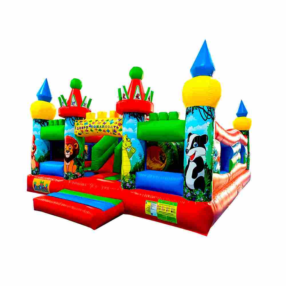 Коммерческий надувной батут "Сафари приключения" 6*5*2.8 м