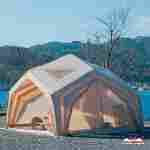 Пневмокаркасная палатка «Летний Уют» 3,6×3,6×2,5 м — семейная, кемпинговая из ПВХ