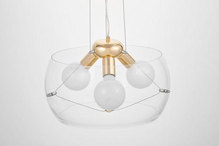 Подвесная люстра Lumina Deco Globo LDP 6018-400 PR+F.GD