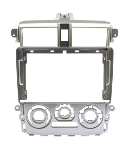 Комплект рамки с разъёмами 9" Mitsubishi Colt 6, Colt Plus 2002 - 2012 правый руль большая тип 2 серебро - Car-Smart 9626F2S