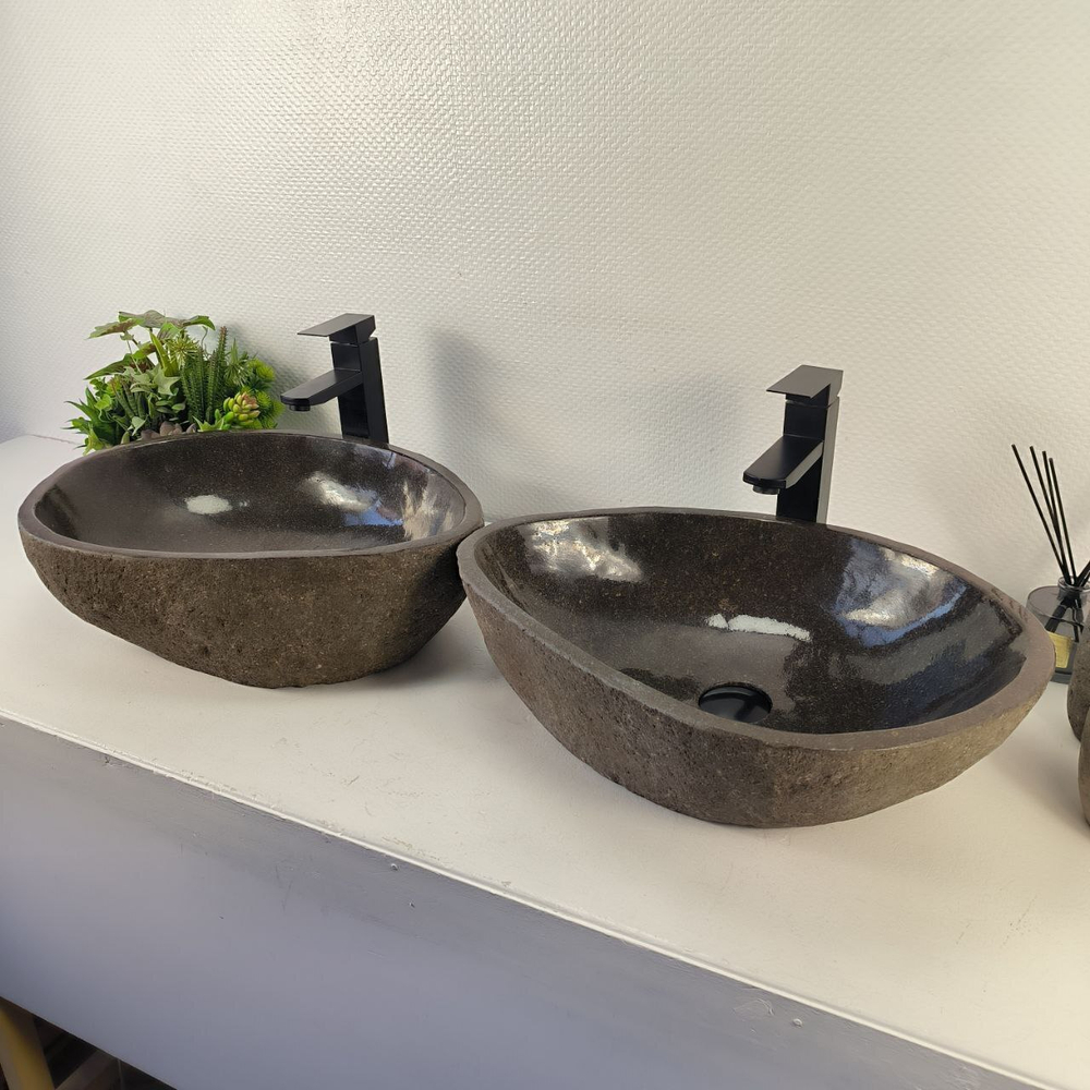 Раковина из речного камня ПАРА! RS-65481 53*39*15 0865