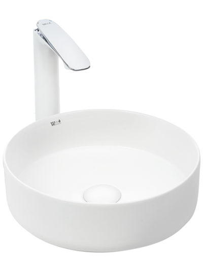 Раковина накладная (матовая белая) WeltWasser WW  ELBACH 3134 MW 355х355х120