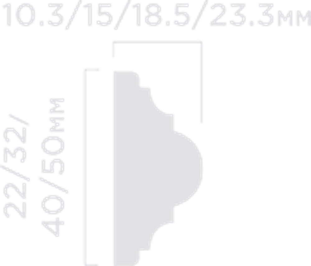 Молдинг HiWood, 50x23,3 мм