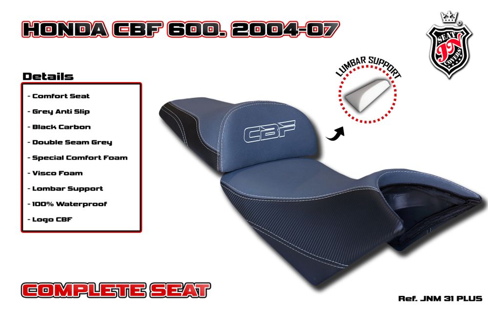 Honda CBF 600 2004-2007 JN-Europe полное сиденье Комфорт Вискоза (JN+Visco)