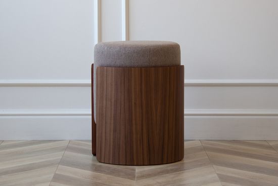 Пуф Lagom (капучино твид, орех)