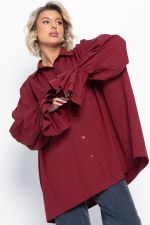 Блуза Присцилла (бордовая) Б14949-5М LT Collection