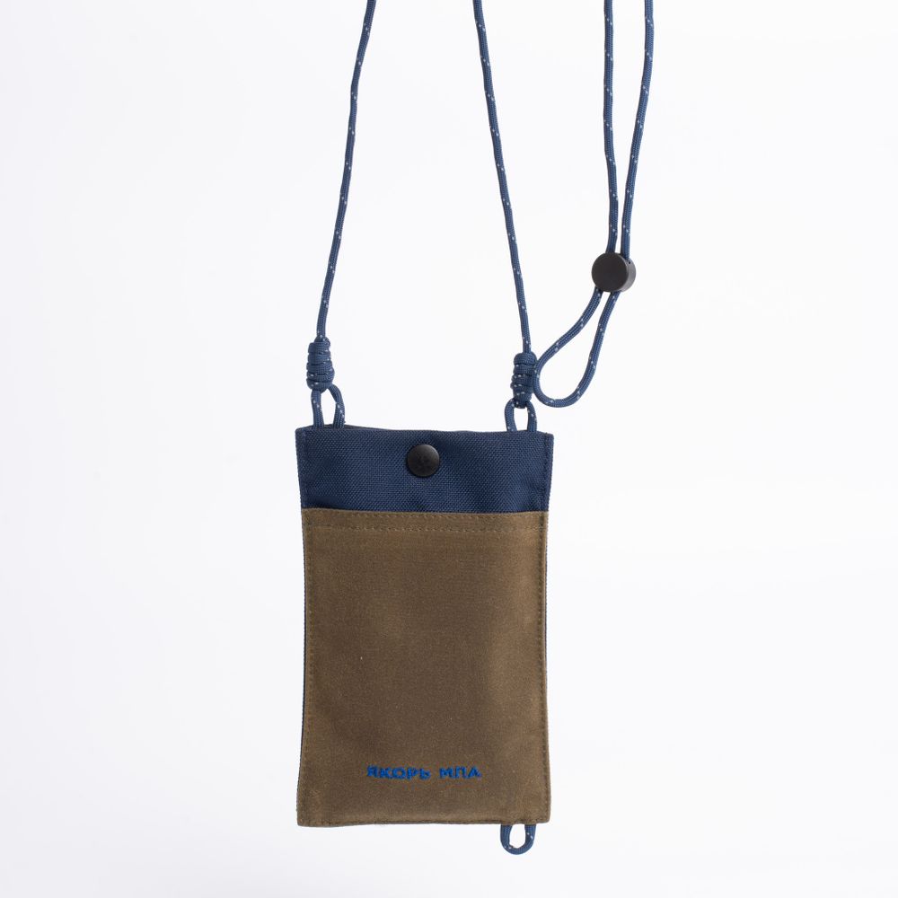 Сумка Якорь Налегке вощеный олив / темно-синий нейлон 1000