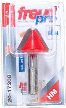 Фреза желобковая литерная 25,4 х 19,0 мм 60град, L=51 мм с хв.8 мм FREUD PRO 20-17208