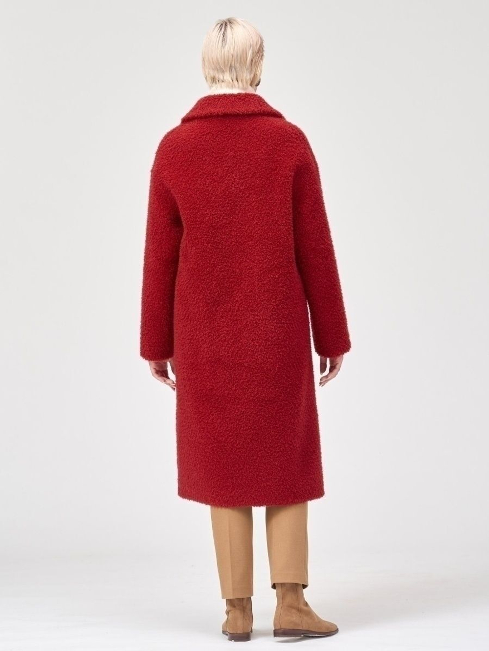 Шуба женская из овечьей шерсти мериноса, SilverFox (арт. S1138rm023bz)