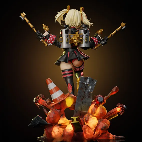 Burnice White diorama - Zenless Zone Zero