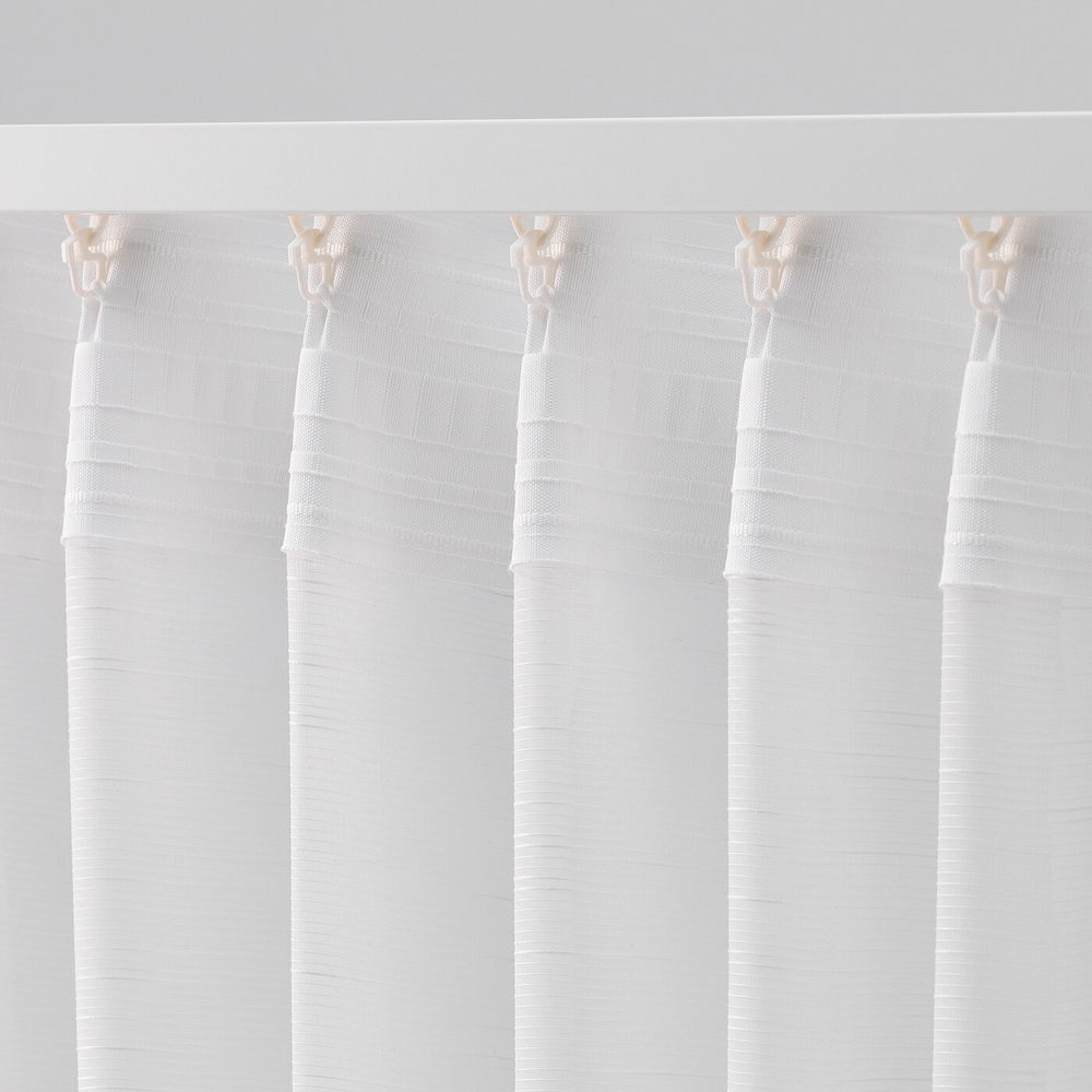 IKEA GJERTRUD  (ИКЕА ГЙЕРТРУД)  -  Шторы, 2 шт, на ленте/белые, 145x300 см