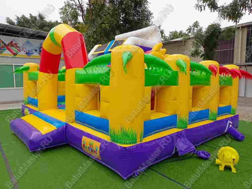 Коммерческий батут «Белый клык» Микс, 6*5*4 м