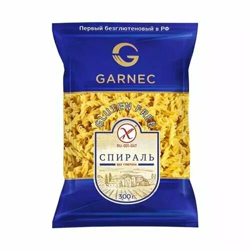 Макароны без глютена Garnec  Спиральки 300г