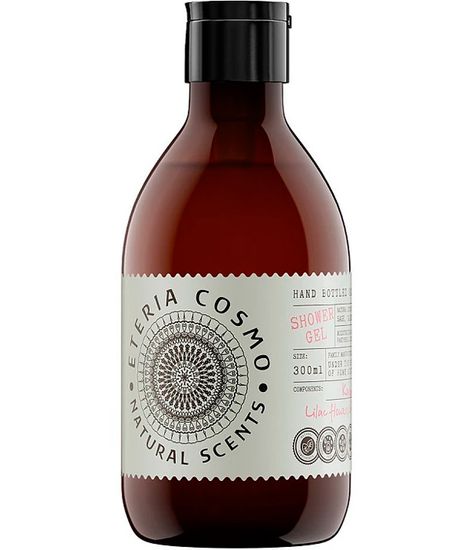 Фрезия сирень и драгоценное дерево, гель для душа, Eteria cosmo