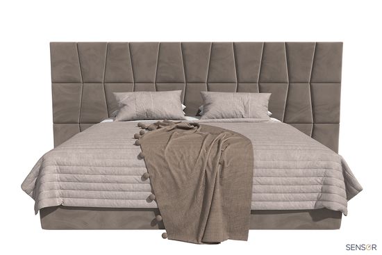 Кровать Trapezium с широким изголовьем