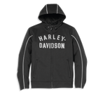 Мужская флисовая куртка Harley-Davidson® с капюшоном - черный