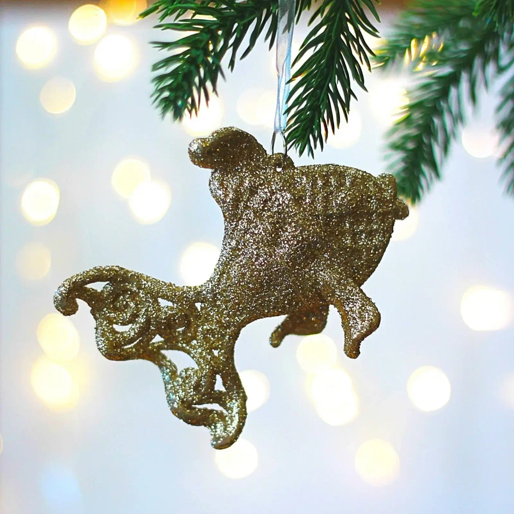 Подвеска «Золотая рыбка» 10 см, темное золото