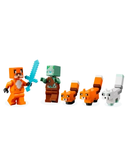 Конструктор Minecraft Майнкрафт Лисья Хижина - 193 детали