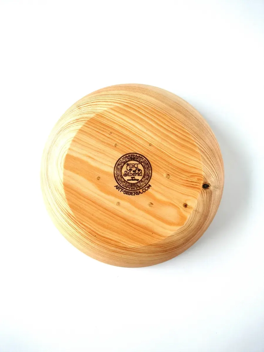 Деревянная сервировочная тарелка из кедра