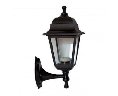 Светильник уличный настенный SVET Леда (SV 0604-0001) E27 60 Вт черный IP44 210х340 мм