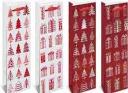 GAEM Пакет подарочный (бумага 210г/м2, блок 12шт), L12 W9 H35 см, 4в.