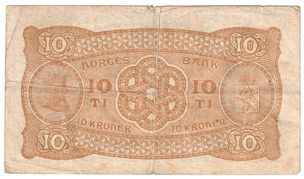 Norway 10 Kroner 1938